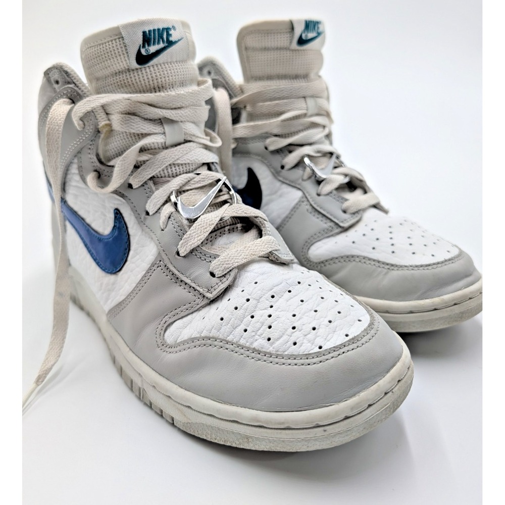 Nike Dunk High Up Womens 9 Grey White Iridescent Blue DK1855-100 - NICE